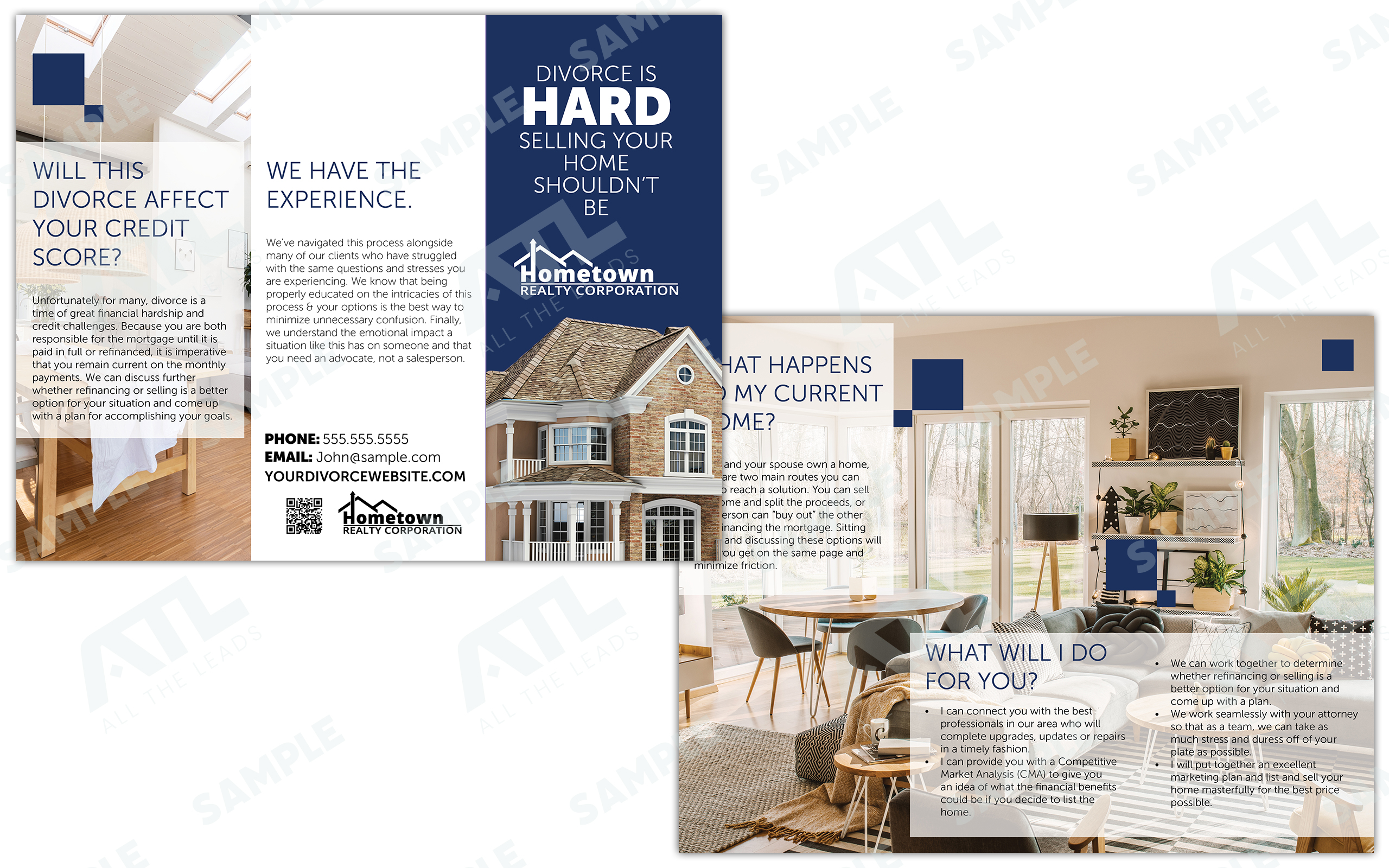 Divorce Is Hard Brochure Design